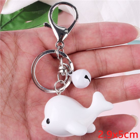 Cute Cartoon Whale Keychain Key Ring