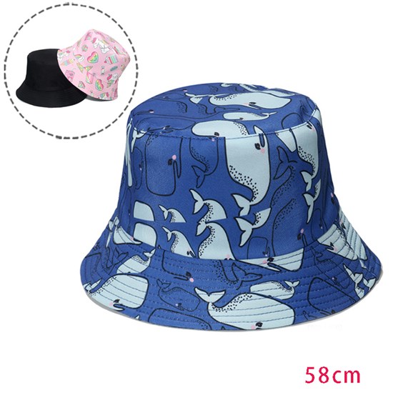 Whale Bucket Hat Beach Fisherman Hats Travel Fisherman Cap