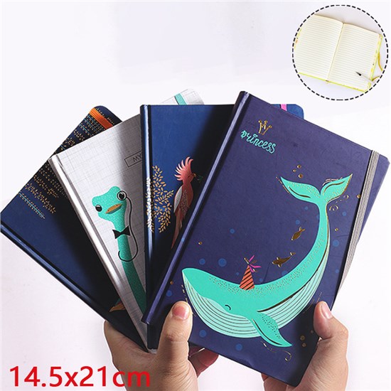 Funny Whale Ostrich Hardcover Notebooks Animals Note Book Set