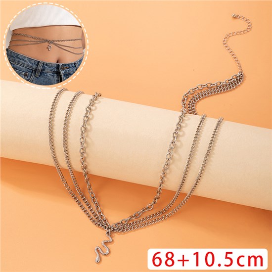 Fashion Snake Alloy Waist Chain Jewelry Accessories
