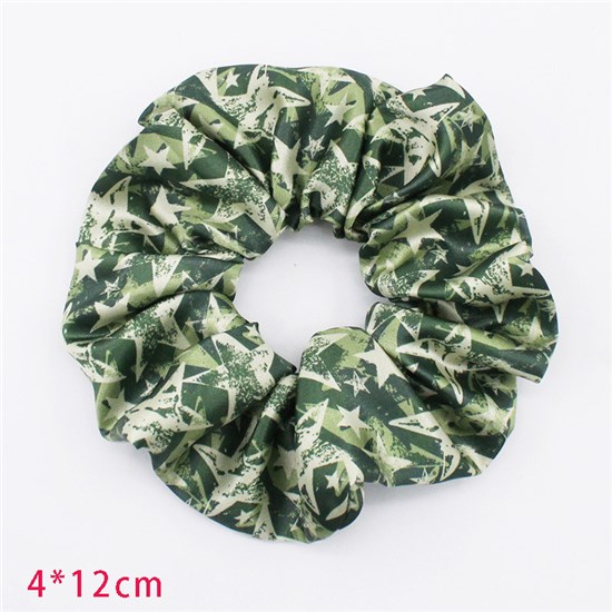 Independence Day USA American Flag Hair Scrunchie 