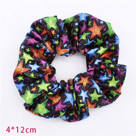 Independence Day USA American Flag Hair Scrunchie 