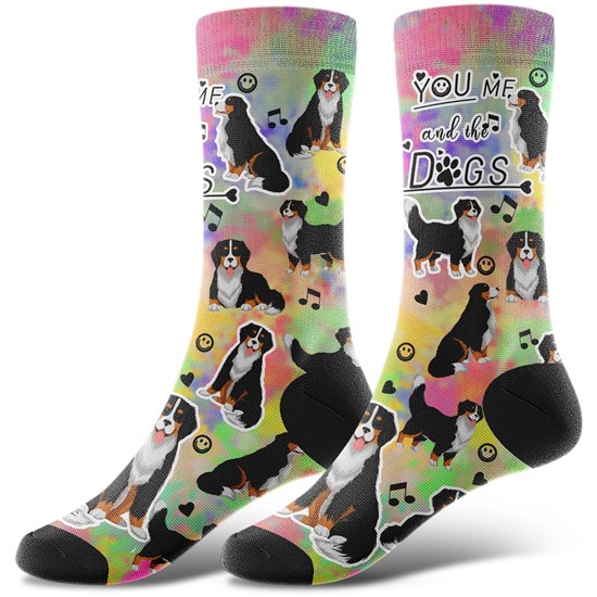 Novelty Bernese Mountain Dog Socks Funny Pet Dog Socks