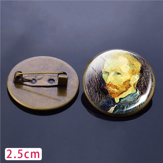 Van Gogh Lapel Hat Pin Tie Tack Pinback