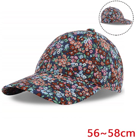 Flower Floral Baseball Cap for Women Ponytail Hat Fashionable Low Profile Adjustable Baseball Hat