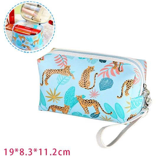 Leopard PU Makeup Bag