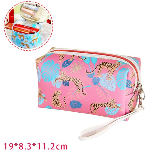 Leopard PU Makeup Bag