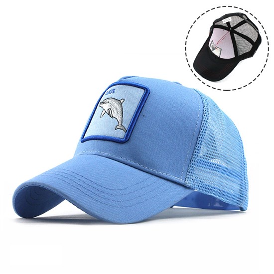 Dolphin Baseball Snapback Cap