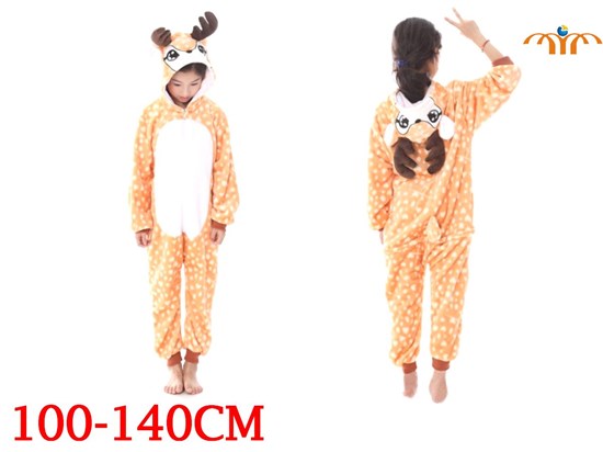Spotted Deer Children's Kigurumi Onesie Cosplay Animal Jumpsuit Costume