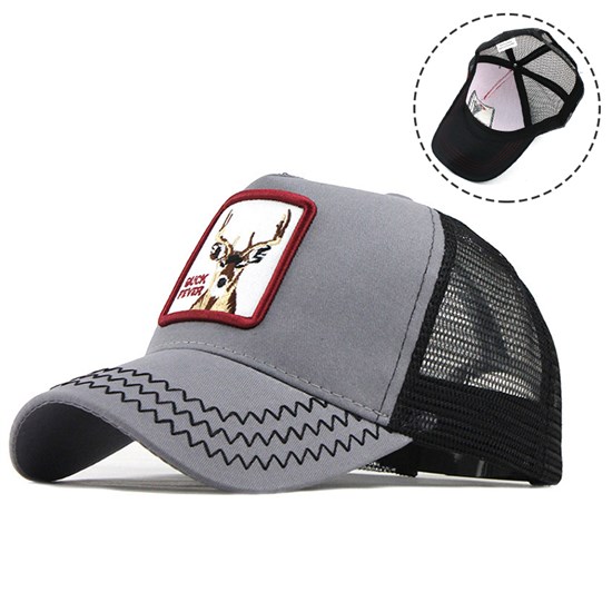 Deer Mesh Baseball Snapback Cap