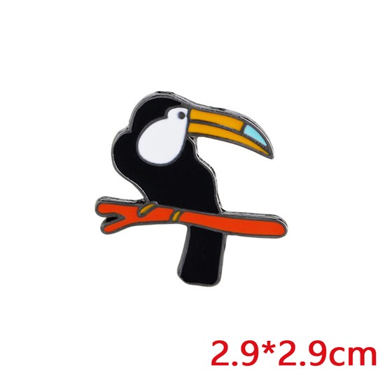 Toucans Cute Bird Enamel Pin Brooch Badge