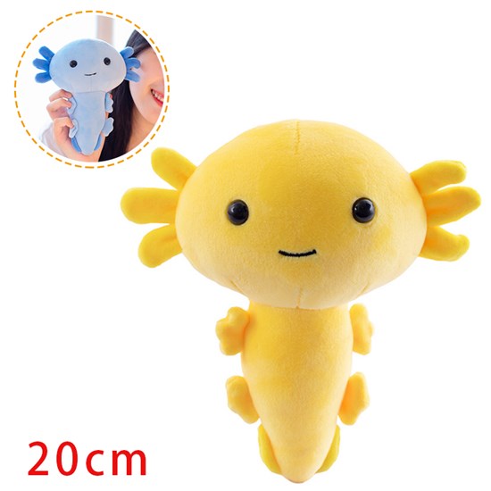 Kawaii Yellow Axolotl Plush Toy Stuffed Animal Pillow Toy Doll