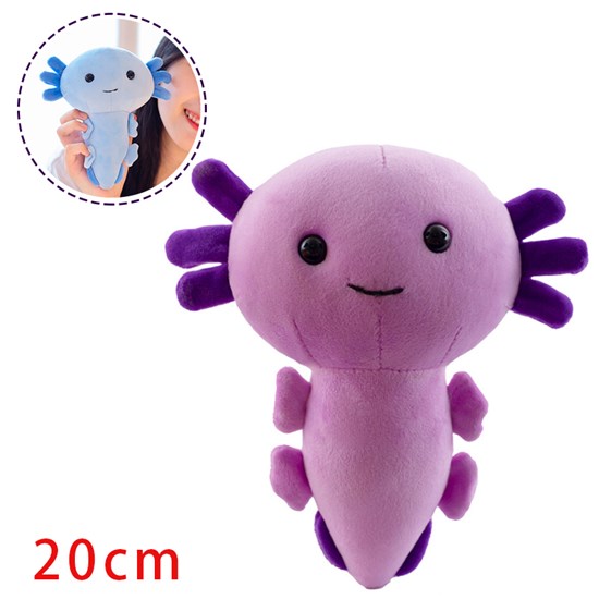 Kawaii Purple Axolotl Plush Toy Stuffed Animal Pillow Toy Doll