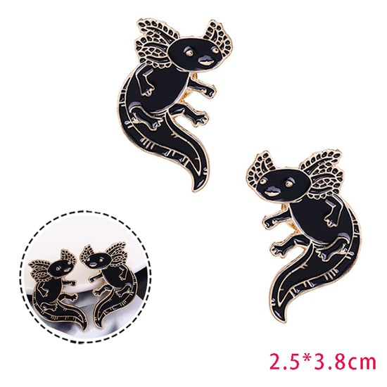 Axolotl Cartoon Enamel Brooch Pin Badge