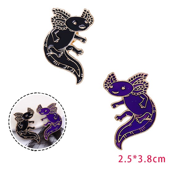 Axolotl Cartoon Enamel Brooch Pin Badge