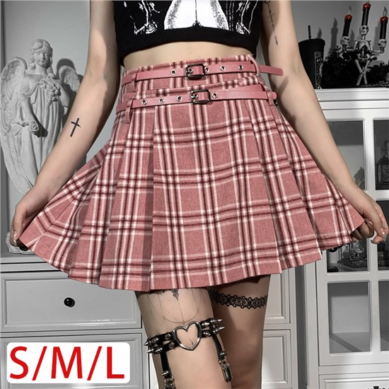 JK Mini Plaid Skirt Sexy Skirt