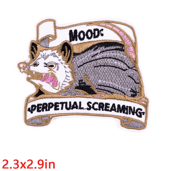 Funny Opossums Embroidered Badge Patch