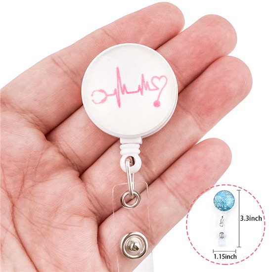 Nurse Doctor Medical Badge Reel Retractable Badge Holder Cute Nursing Badge Reel