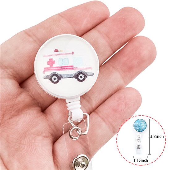 Nurse Doctor Medical Badge Reel Retractable Badge Holder Cute Nursing Badge Reel