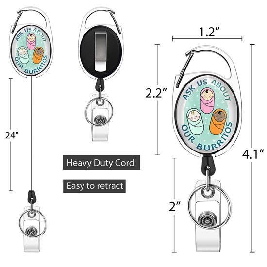 Nurse Doctor Medical Badge Reel Clip Retractable Badge Holder