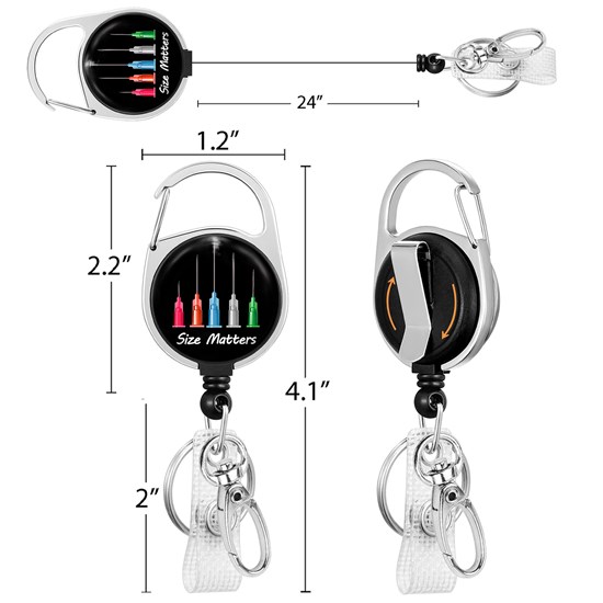 Nurse Doctor Medical Badge Reel Clip Retractable Badge Holder