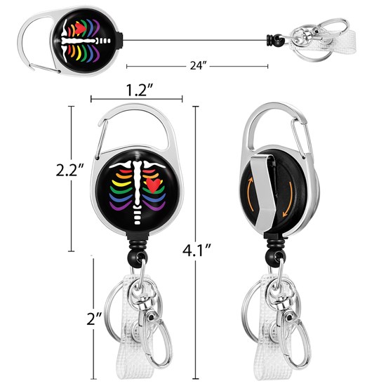 Nurse Doctor Medical Badge Reel Clip Retractable Badge Holder