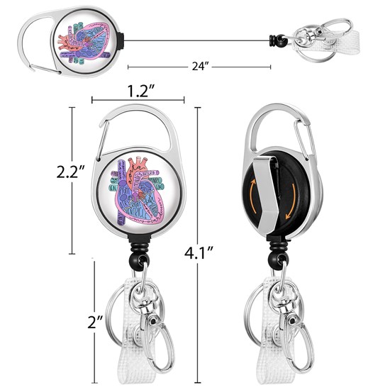 Nurse Doctor Medical Badge Reel Clip Retractable Badge Holder