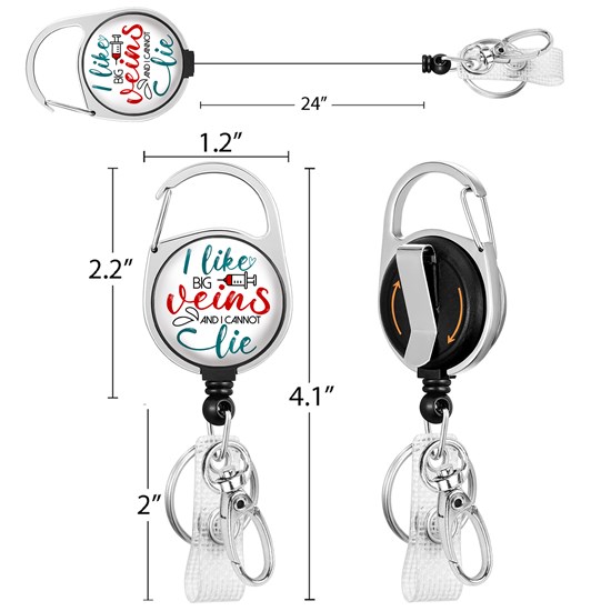 Nurse Doctor Medical Badge Reel Clip Retractable Badge Holder