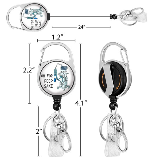 Nurse Doctor Medical Badge Reel Clip Retractable Badge Holder