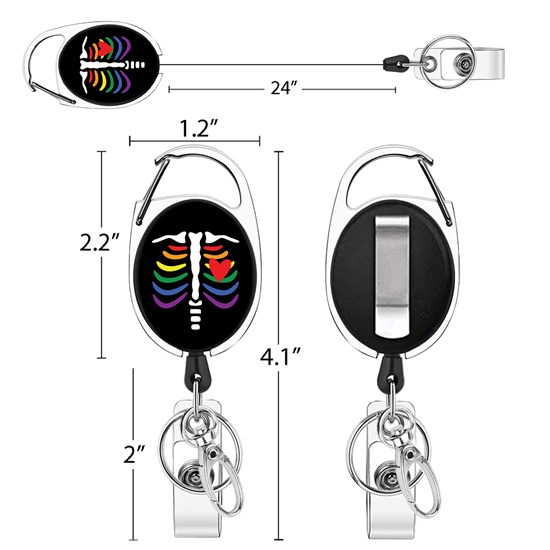 Nurse Doctor Medical Badge Reel Clip Retractable Badge Holder