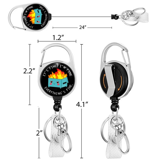 Nurse Doctor Medical Badge Reel Funny Nursing ID Badge Reel Clip Retractable Badge Holder