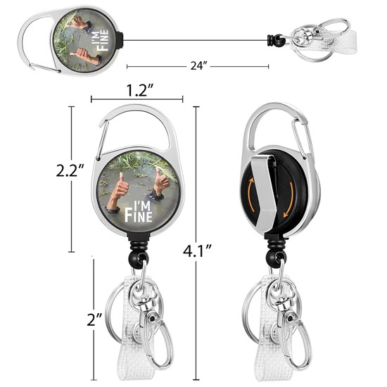 Nurse Doctor Medical Badge Reel Funny Nursing ID Badge Reel Clip Retractable Badge Holder