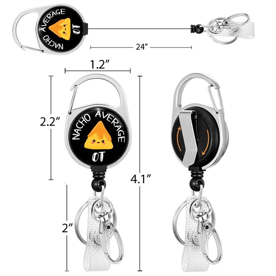 Nurse Doctor Medical Badge Reel Funny Nursing ID Badge Reel Clip Retractable Badge Holder