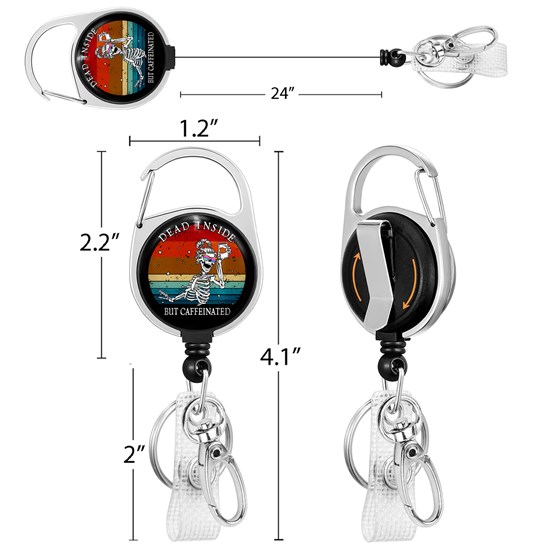 Nurse Doctor Medical Badge Reel Funny Nursing ID Badge Reel Clip Retractable Badge Holder