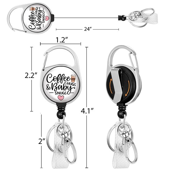 Nurse Doctor Medical Badge Reel Funny Nursing ID Badge Reel Clip Retractable Badge Holder