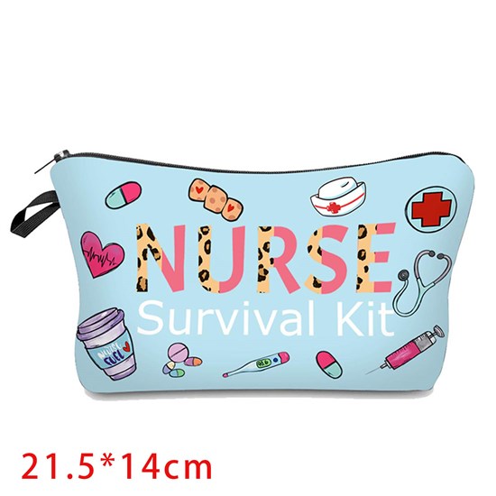 Gifts for Nurse Womens Makeup Bag Cosmetic Bag Cute Pouch for Purse