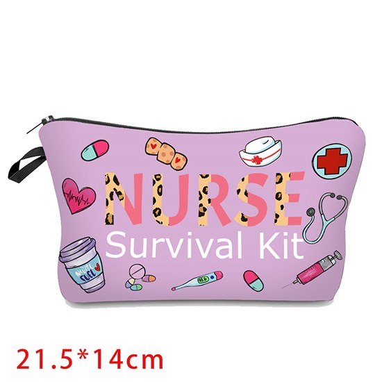 Gifts for Nurse Womens Makeup Bag Cosmetic Bag Cute Pouch for Purse