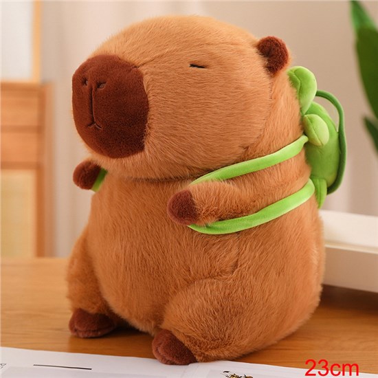 Cartoon Soft Cute Capybara Stuffed Animal Plush Pillow Doll
