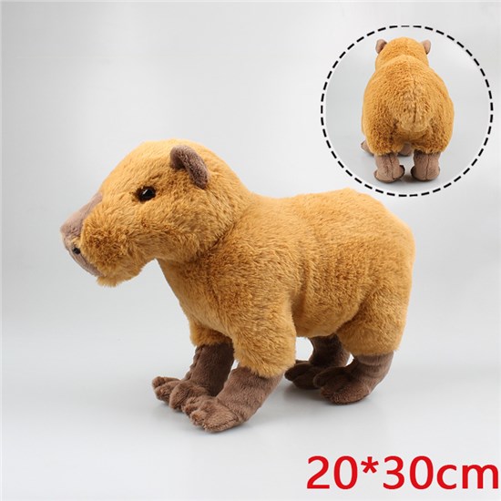 Cartoon Soft Cute Capybara Stuffed Animal Plush Pillow Doll 