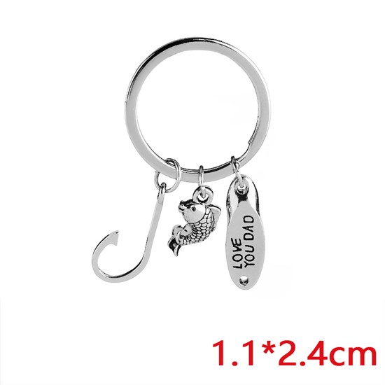 Love You Dad Keychain For Fathers Day Gift