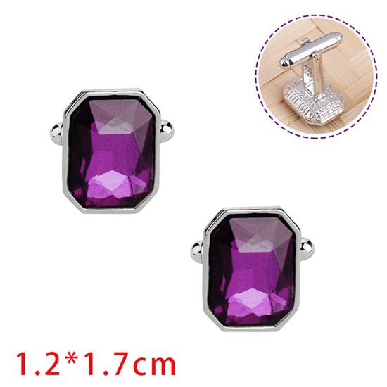 Crystal Cufflinks for Men Elegant Mens Cuff Links for Wedding Party Unique Gift