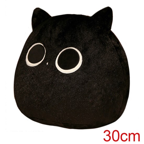 Cat Stuffed Animal Plillow Toy, Cute Black Cat Soft Plush Throw Pillow