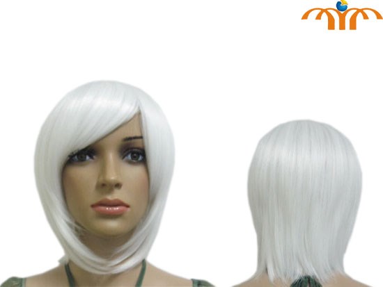 Anime Cosplay White Wig 