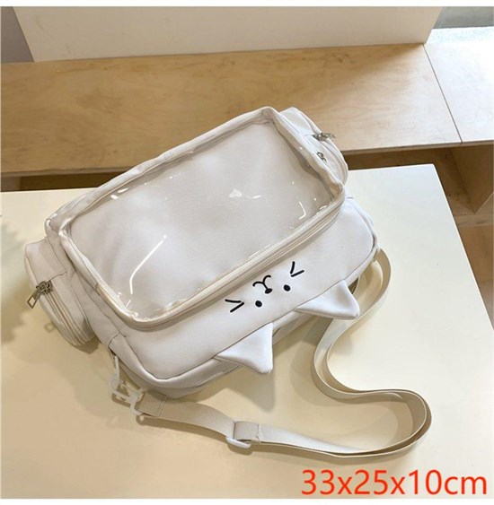 Anime Cat White Shoulder Bag Itabag