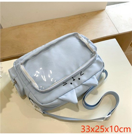 Anime Cat Blue Shoulder Bag Itabag