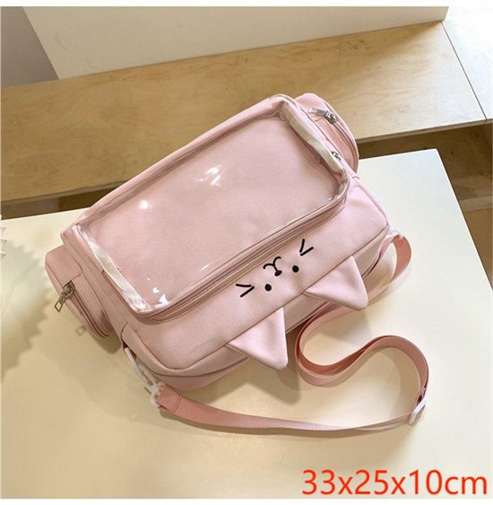 Anime Cat Pink Shoulder Bag Itabag