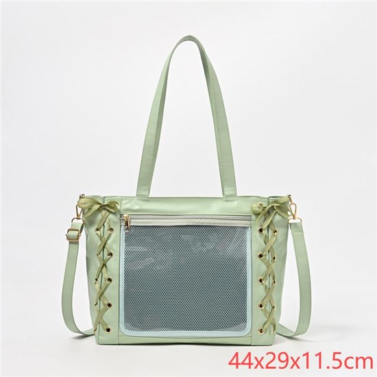 Lolita PU Itabag Clear Window Shoulder Bag Kawaii Anime Bag