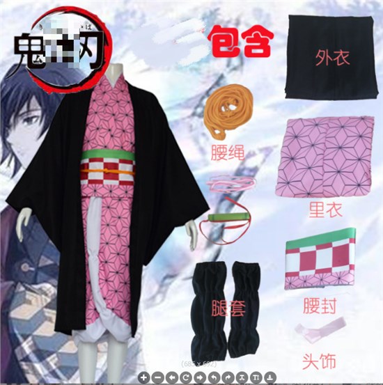 CR ROLECOS Tanjirou Zenitsu Giyuu Cosplay Costume Anime Cosplay Kimono Outfit