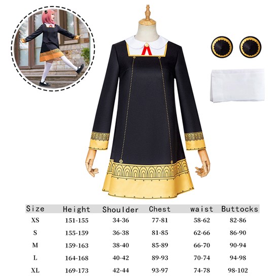 Japan Anime Anya Forger Cosplay Costume