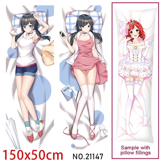Anime Girl Amano Hina Dakimakura Hugging Body Pillow Case Cover